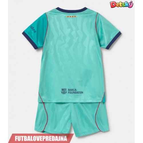 Lacne Dětský Futbalové dres Barcelona 2026-27 Krátky Rukáv - Tretina (+ trenírky)